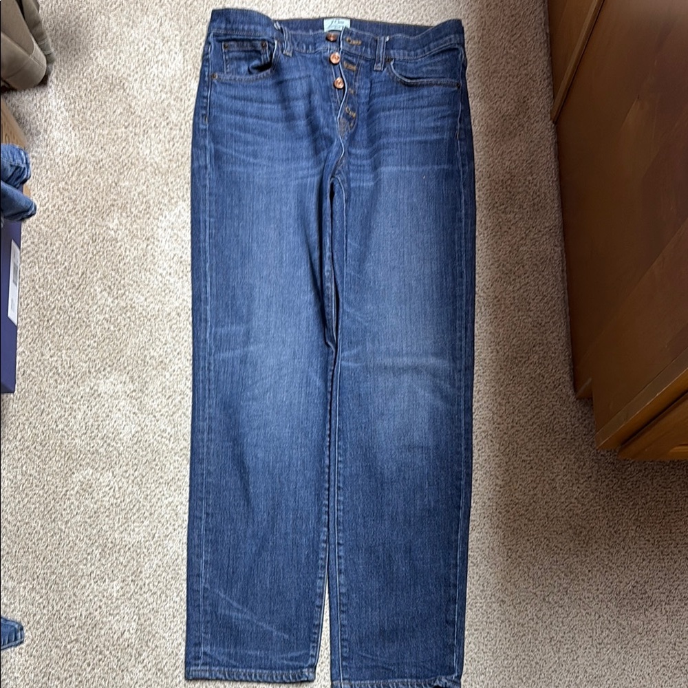 J. Crew Blue Straight Jeans Timeless Style